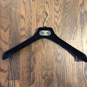 Authentic Chanel Black Velvet Hangers